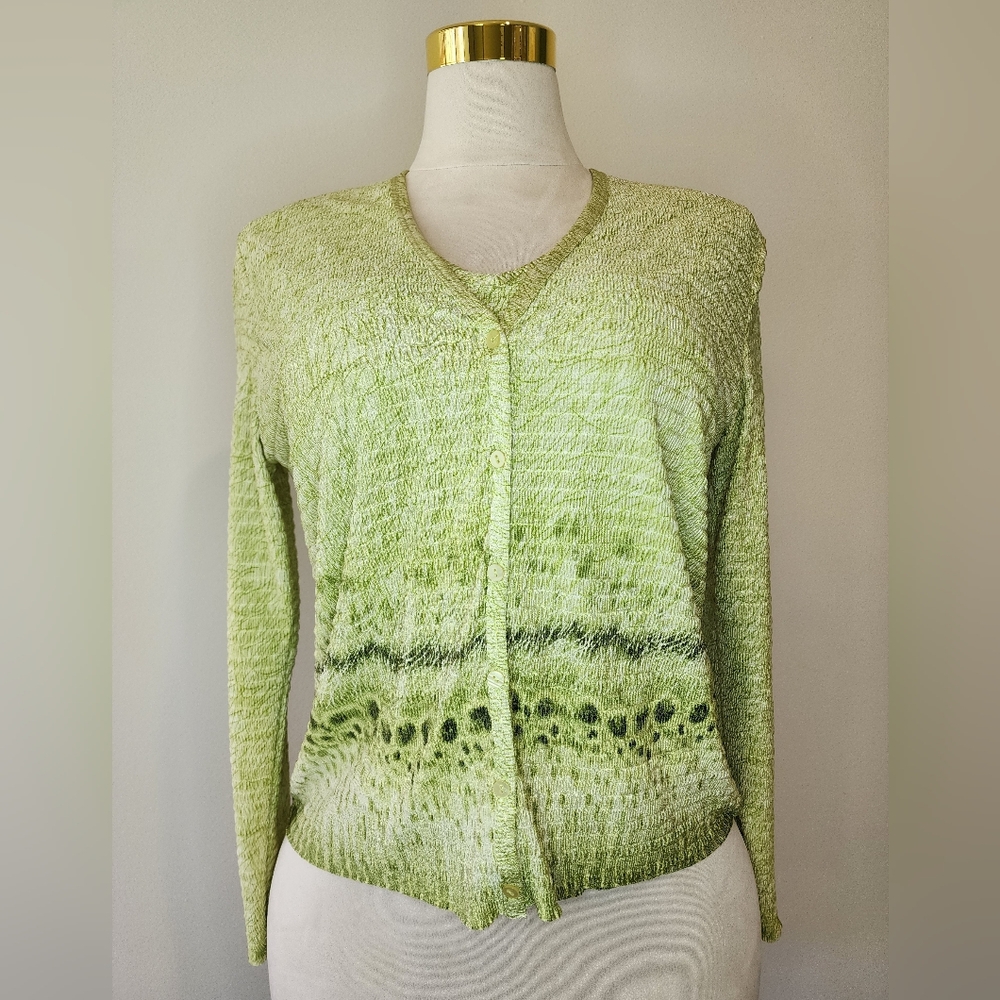 Vintage Pleat Pleat By Rafael Green Tank Top and Matching Jacket
